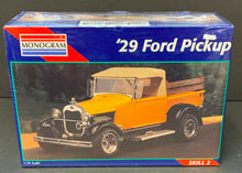 Load image into Gallery viewer, Monogram 29' Ford Roadster Pickup 1:24 #7555 Model Kit 1929 Pick Up Yellow
