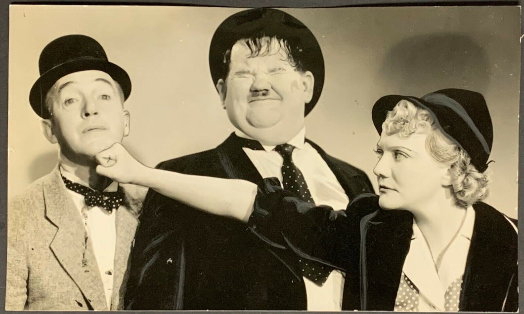 1938 Laurel & Hardy Studio Photo Blockheads Vintage Movie Mina Gombell Actor