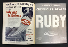 Load image into Gallery viewer, 1950 MLB All Star Game Program Comiskey Park Chicago White Sox Baseball Williams
