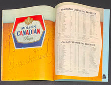 Load image into Gallery viewer, 1984 Edmonton Oilers vs Calgary Flames Vintage NHL Hockey Program Gretzky Kurri
