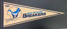 Load image into Gallery viewer, USFL Football New Orleans Breakers Pennant Vintage United States Football
