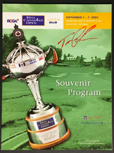 Load image into Gallery viewer, 2003 Bell Canadian Open PGA Golf Program Tom Lehman Signed Cover Vintage Sports
