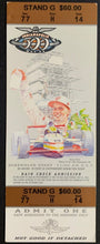 Load image into Gallery viewer, 2000 Indy 500 Ticket Indianapolis Racing Vintage Juan Montoya Win + Kenny Brack
