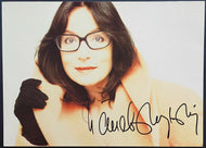 Nana Mouskouri Autographed Signed Photo Postcard Greek Singer Unposted