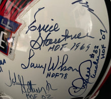 Load image into Gallery viewer, 1996 NFL Pro Football Hall Of Fame Game Signed x20 Riddell Helmet Beckett LOA
