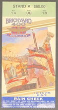 Load image into Gallery viewer, 1996 Brickyard 400 Indianapolis Motor Speedway Race Ticket NASCAR Winston Cup

