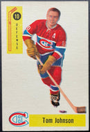 1958-59 Parkhurst Hockey Tom Johnson #10 Montreal Canadiens Vintage NHL