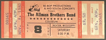 Load image into Gallery viewer, 1980 The Allman Brothers Band iCERT Authenticated Concert Graded 6.5 Ticket Stub

