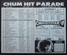 Load image into Gallery viewer, 1964 Chum Chart Beatles 1st Time Cover + #1 Song Vintage Radio Survey Music
