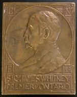 1914 CNE Canadian National Exhibition Medal Sir James Whitney Very Rare Antique