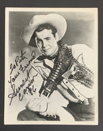 Sunset Carson Best Western Actor Autographed Photo Signed + Inscribed