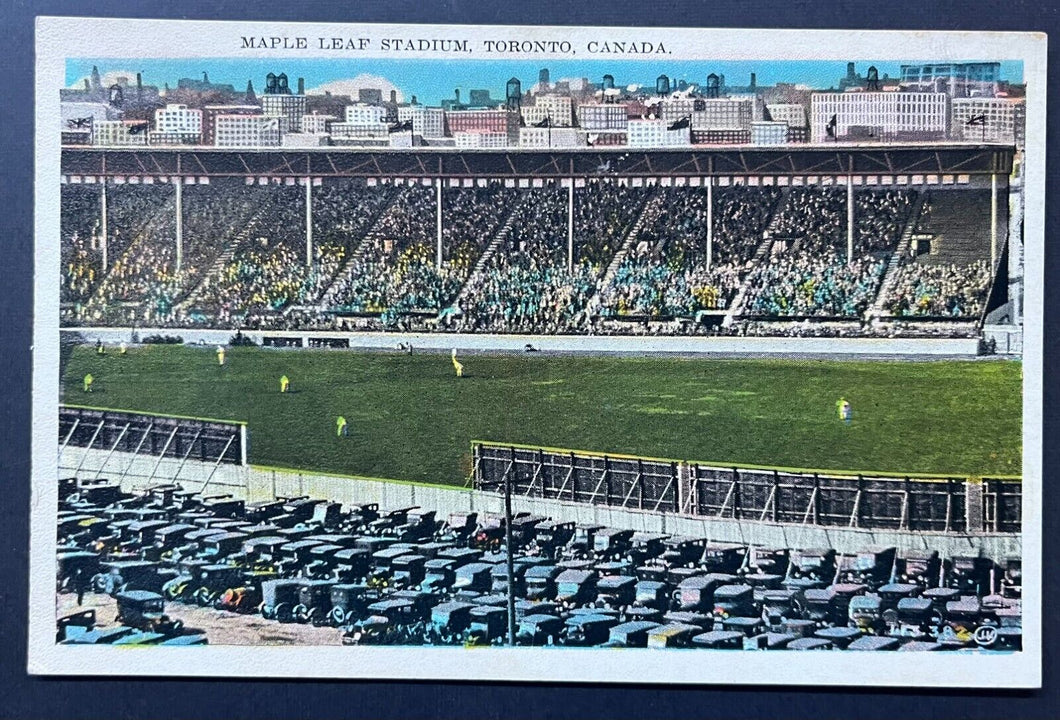 C 1926 Maple Leaf Stadium Unused Vintage Postcard International League Baseball