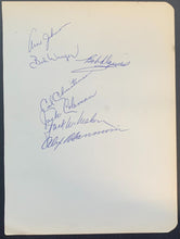 Load image into Gallery viewer, 1953/54 Rochester Royals Team Signed Paper Basketball NBA HOF Autograph Vintage
