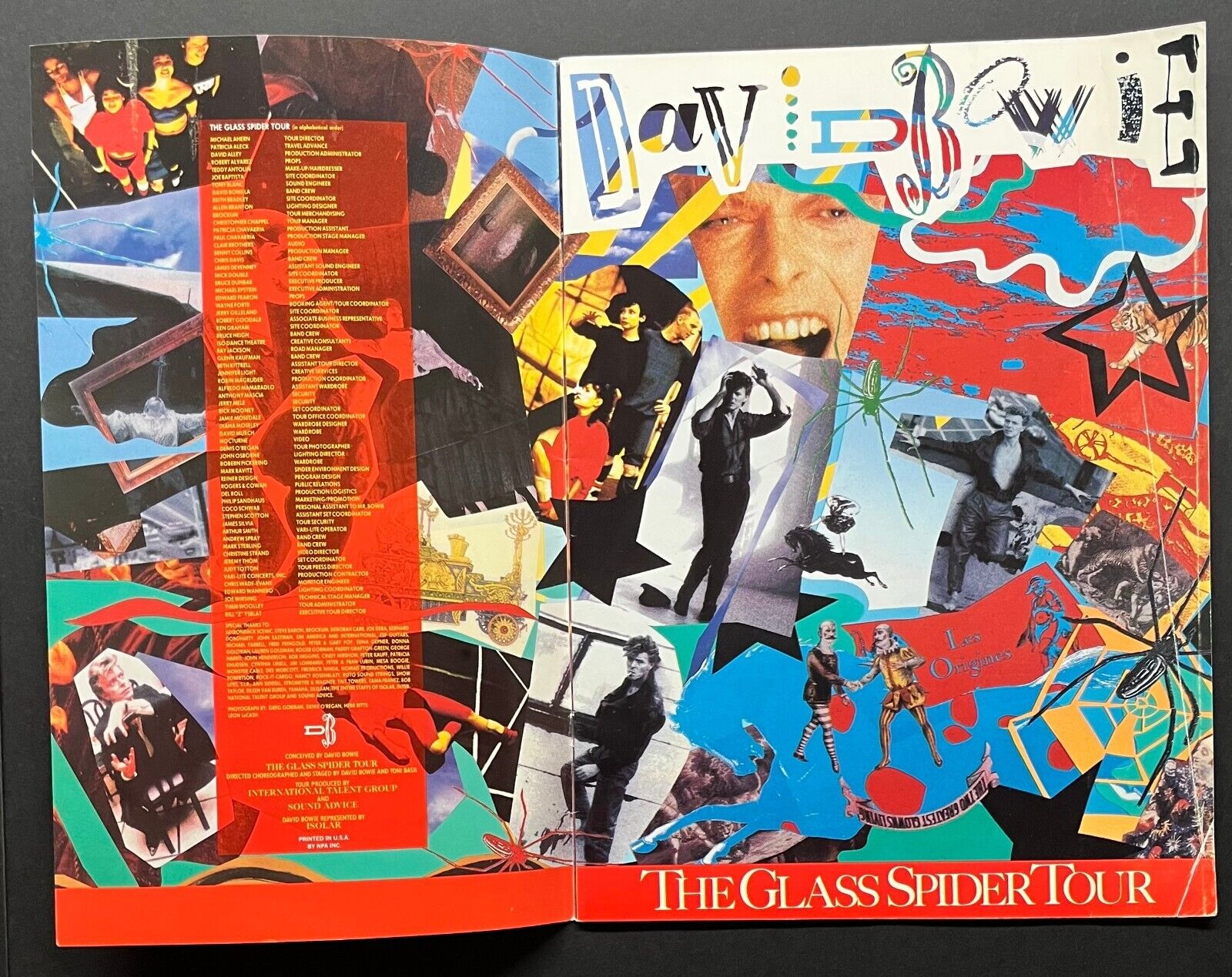 1987 David Bowie The Glass Spider Tour Concert Program Toronto
