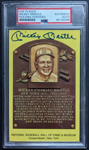 Load image into Gallery viewer, Mickey Mantle Autographed Signed MLB Hall of Fame Postcard PSA New York Yankees

