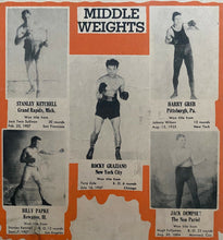 Load image into Gallery viewer, 1947 Boxing Poster World Champions And Past Greats Of The Prize Ring Vintage
