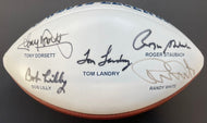 Dallas Cowboys Legends HOF Autographed x5 Wilson Football Beckett NFL Staubach