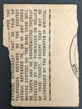 Load image into Gallery viewer, 1950 Madison Square Garden Boxing Vintage Ticket Stub George Costner Gene Burton
