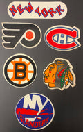 Vintage NHL Hockey Jersey Patch Lot x6 Different Crests Unused Islanders +