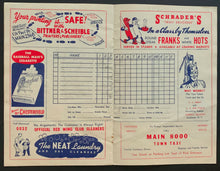 Load image into Gallery viewer, 1948 Rochester Red Wings Baseball Scorecard AAA Program vs Newark Bears
