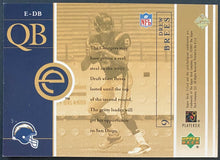Load image into Gallery viewer, 2001 San Diego Chargers Quarterback Drew Brees Football E-Card E-DB NFL
