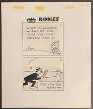 Load image into Gallery viewer, 1976 Original Comic Art Of A Fleer Riddles Starring Pud - Dubble Bubble Gum #14
