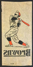 Load image into Gallery viewer, 1940's St Louis Browns Baseball MLB Transfer Decal Sticker Rare Vintage Logo
