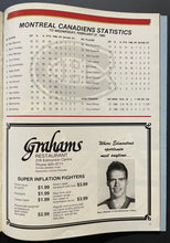 Load image into Gallery viewer, 1985 Northlands Coliseum NHL Hockey Program Oilers vs Canadiens Gretzky Scores
