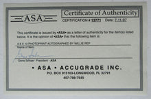 Load image into Gallery viewer, Legends Of The Rings Willie Pep Autographed Promo Photo Boxing (1922-2006) COA
