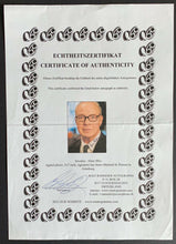 Load image into Gallery viewer, Hans Blix Autographed Signed Photo Sweedish Diplomat Politician Vintage LOA
