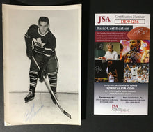 Load image into Gallery viewer, Toronto Maple Leafs Billy Harris Autographed Turofsky Photo NHL Hockey JSA

