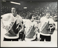 1976 Canada Cup Oversized Photograph Phil Esposito Rogie Vachon Bobby Orr