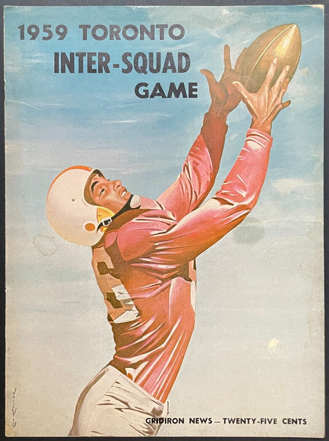 1959 Toronto Argonauts Inter-Squad Game Exhibition Stadium Program CFL Vintage