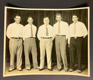 1936 Mel Ott, Carl Hubbell + Original New York Giants World Series Press Photo