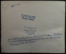 Load image into Gallery viewer, 1956 Type 1 Photo Jack Kent Cooke Ed Stevens Vtg Toronto Maple Leafs Baseball
