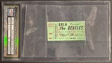 Load image into Gallery viewer, 1966 Dodger Stadium Beatles Slabbed Concert Ticket Green Authenticated iCert
