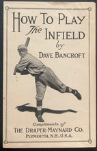 Load image into Gallery viewer, 1920s Baseball How To Play The Infield Pamphlet MLB Vintage MILB Draper-Maynard
