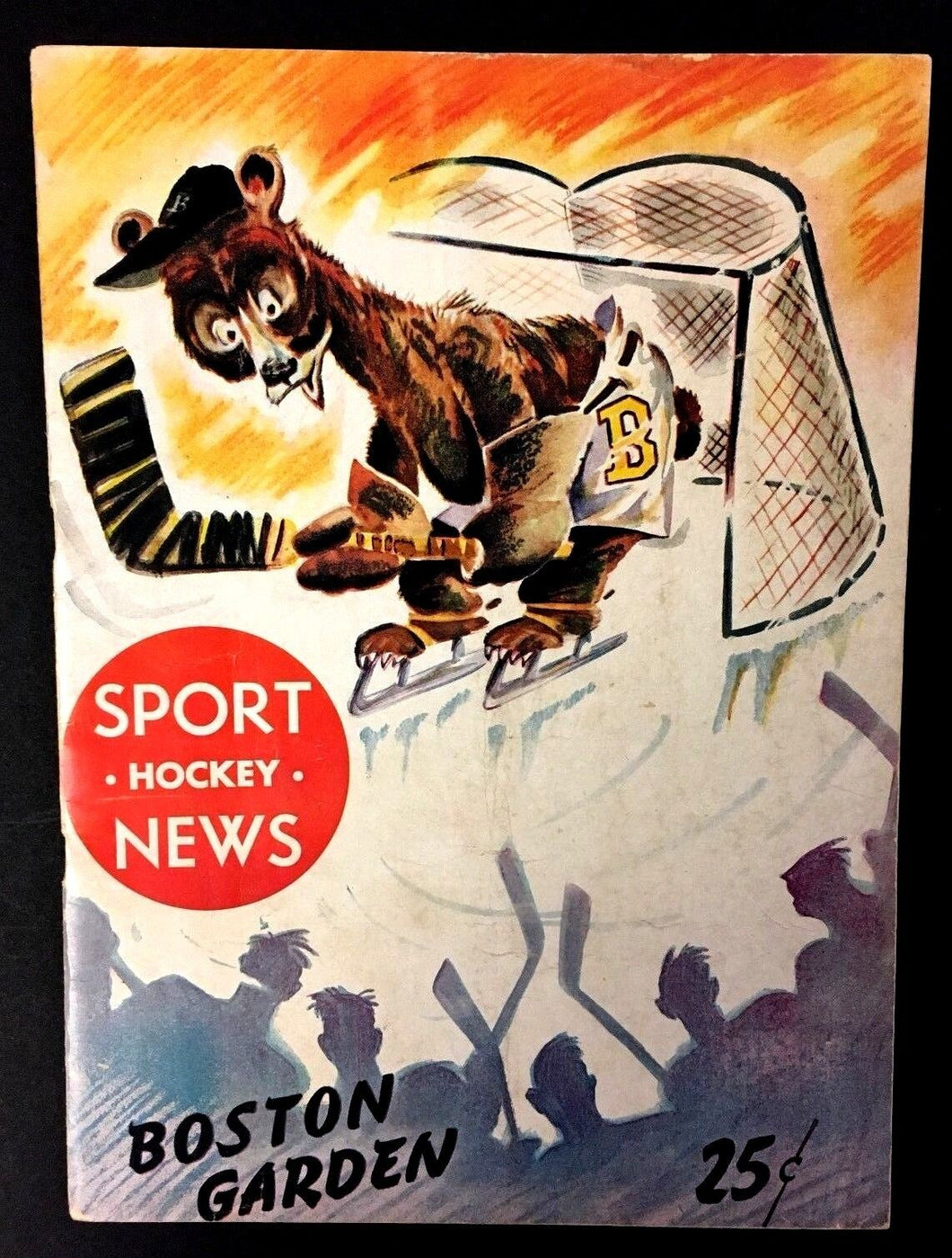 1949 Boston Garden NHL Hockey Program VTG Boston Bruins vs Toronto Maple Leafs