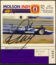 Load image into Gallery viewer, 1993 Race Day Pit Pass Molson Indy 500 Autographed Winner Signed Paul Tracy
