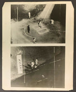 1927 Babe Ruth Vintage Composite Wire Photo World Series Action Yankee Stadium