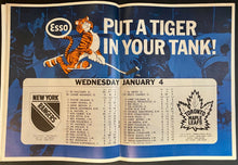 Load image into Gallery viewer, 1967 Maple Leaf Gardens Toronto NHL Program Leafs vs NY Rangers Kent Douglas
