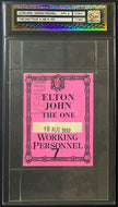 1992 Elton John The One Tour Working Personnel Backstage Pass Vintage Music