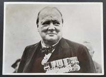 Load image into Gallery viewer, 1940s Vintage 1 Press Photo Winston Churchill Press Accreditation United Kingdom
