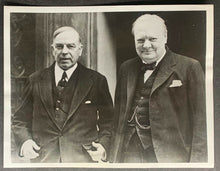 Load image into Gallery viewer, 1941 Historic Press Photo Canada Prime Minister Mackenzie King Winston Churchill
