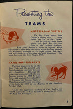 Load image into Gallery viewer, 1954 Vintage Canadian Football League Handbook Alouettes Eskimos Roughriders
