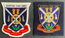 Load image into Gallery viewer, 1962 Scotch Cup Crest Jersey Patches 4th Annual Mens Curling World Championship
