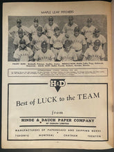 Load image into Gallery viewer, 1950 Vintage MLB Baseball All-Stars Program Maple Leaf Stadium Toronto Rare

