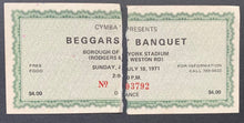 Load image into Gallery viewer, 1971 Beggars Banquet Concert Ticket Toronto Black Sabbath Yes Three Dog Night
