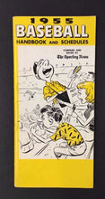Load image into Gallery viewer, 1955 Sporting News Handbook + Schedule World Series Baseball winning Vintage
