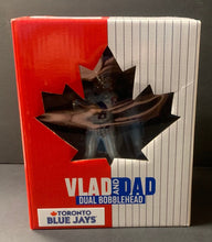 Load image into Gallery viewer, Vlad and Dad Dual Bobblehead Vladimir Guerrero Sr + Jr Blue Jays Expos SGA NEW

